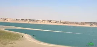 kite en la laguna de dakhla